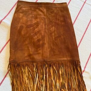 J. Crew Tan Suede Skirt